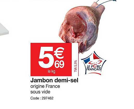 jambon demi-sel