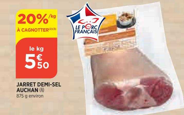 jarret demi-sel auchan