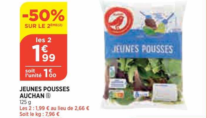 jeunes pousses auchan