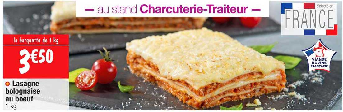 Lasagne Bolognaise Au Bœuf