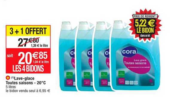 lave-glace toutes saisons -20°c