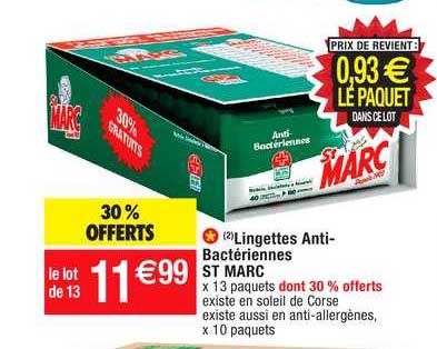 lingettes anti-bactériennes st marc