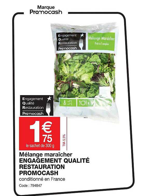 mélange maraîcher engagement qualité restauration promocash