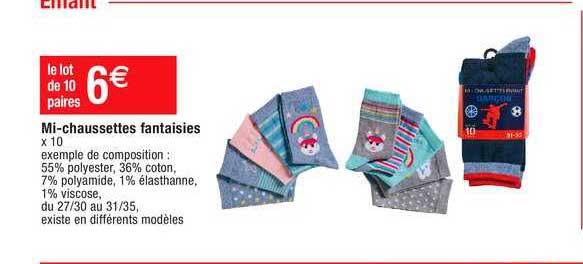 mi-chaussettes fantaisies