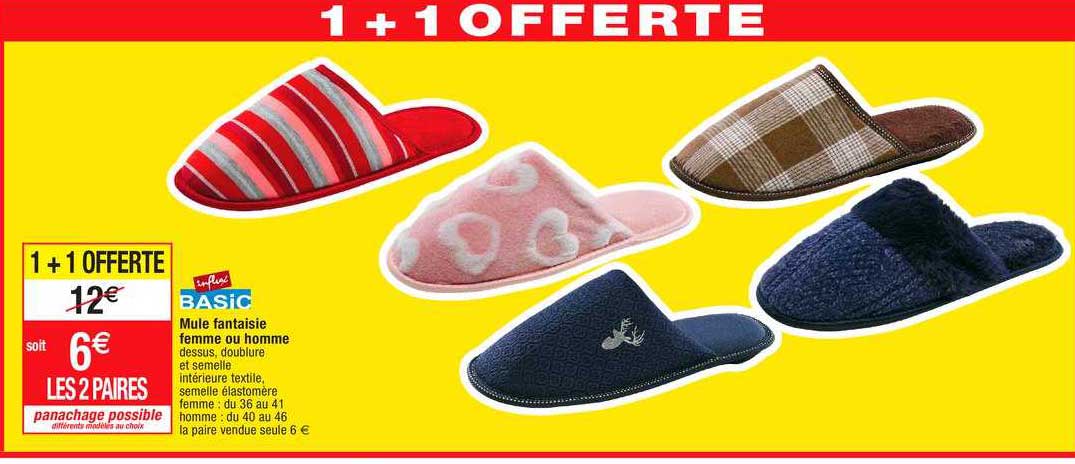 Mule Fantaisie Femme Ou Homme Influx Basic