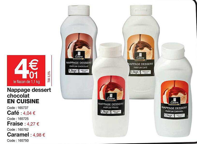 nappage dessert chocolat en cuisine