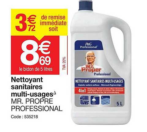 nettoyant sanitaires multi-usages mr. propre professional