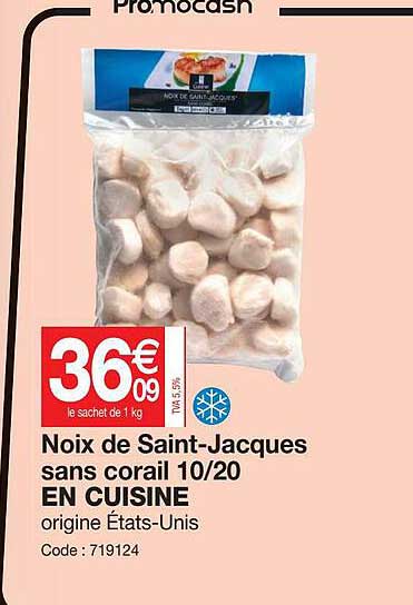 noix de saint-jacques sans corail 10-20 en cuisine
