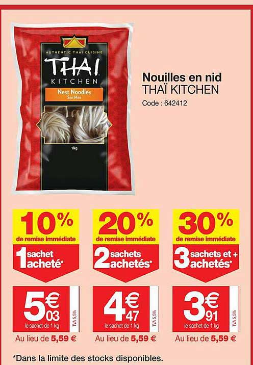 nouilles en nid thaï kitchen