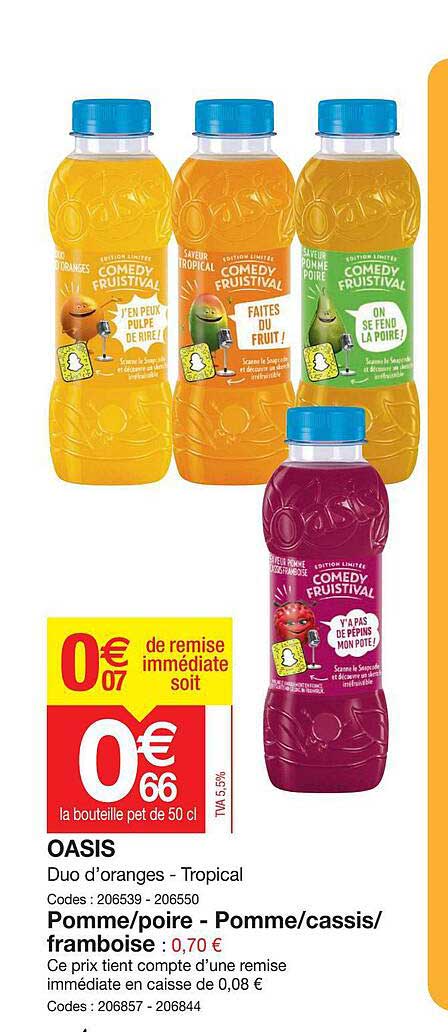 Oasi Pomme-poire - Pomme-cassis-framboise