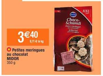 petites meringues au chocolat midor