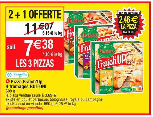 Pizza Fraîch'up 4 Fromages Buitoni