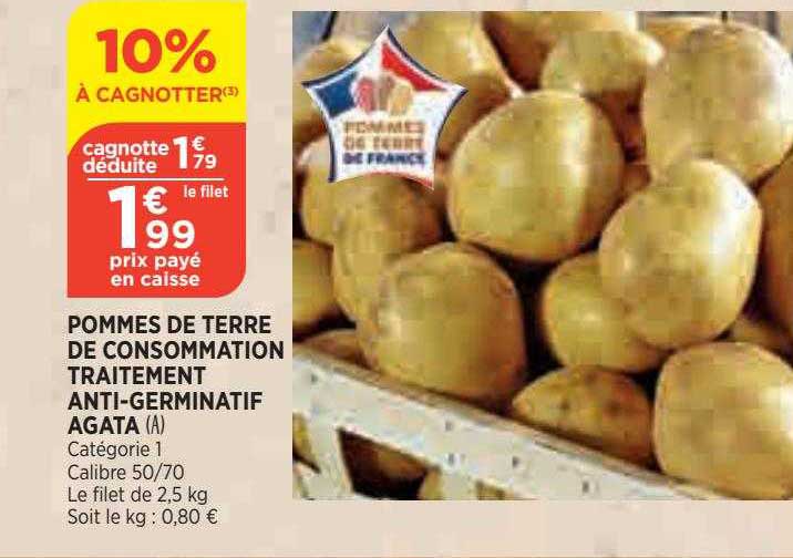 Pommes De Terre De Consommation Traitement Anti-germinatif Agata