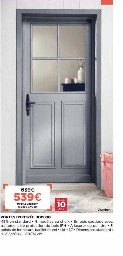 portes d'entrée bois oo