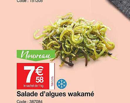 salade d'algues wakamé