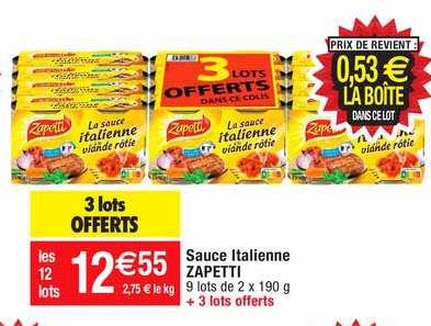 Sauce Italienne Zapetti