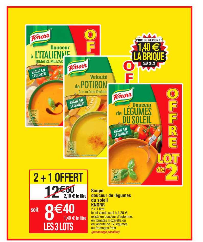Soupe Douceur De Légumes Du Soleil Knorr