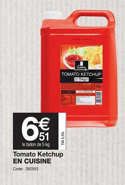 tomato ketchup en cuisine