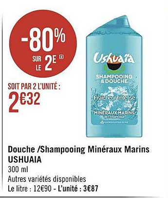 douche-shampooing minéraux marins ushuaïa