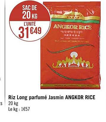 riz long parfumé jasmin angkor rice