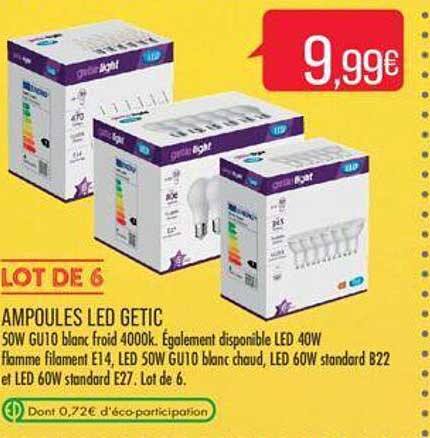 Ampoules Led Getic