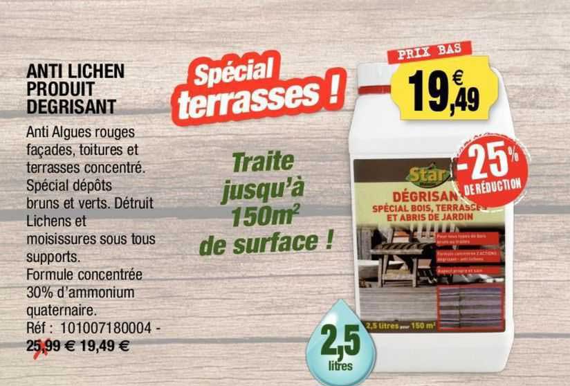 anti lichen produit dégrisant