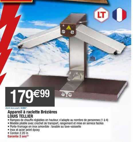 appareil à raclette brésières louis tellier