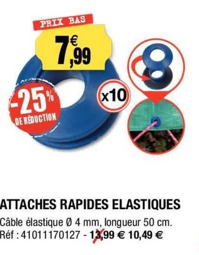 attaches rapides élastiques