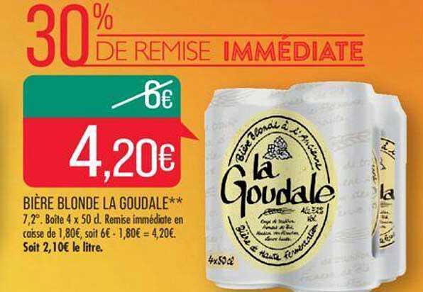 Bière Blonde La Goudale**