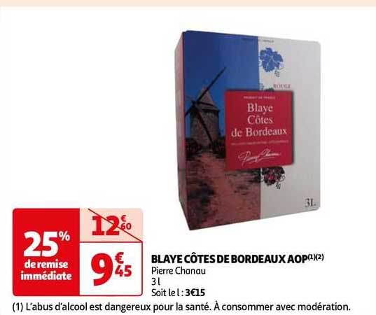 blaye côtes de bordeaux aop pierre chanau