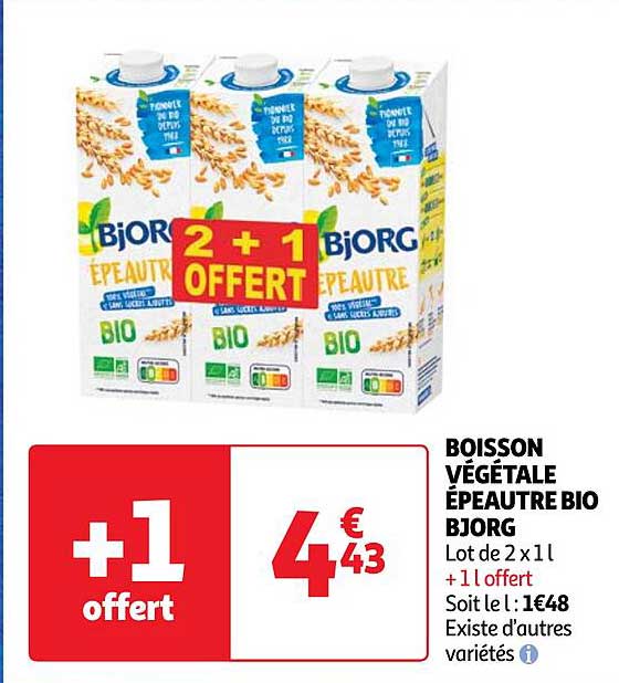 Boisson Végétale épeautre Bio Bjorg