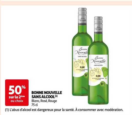 bonne nouvelle sans alcool