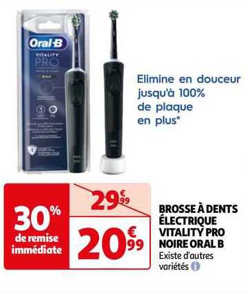 brosse à dents électrique vitality pro noire oral b
