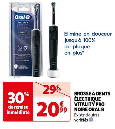brosse à dents électrique vitality pro noire oral b
