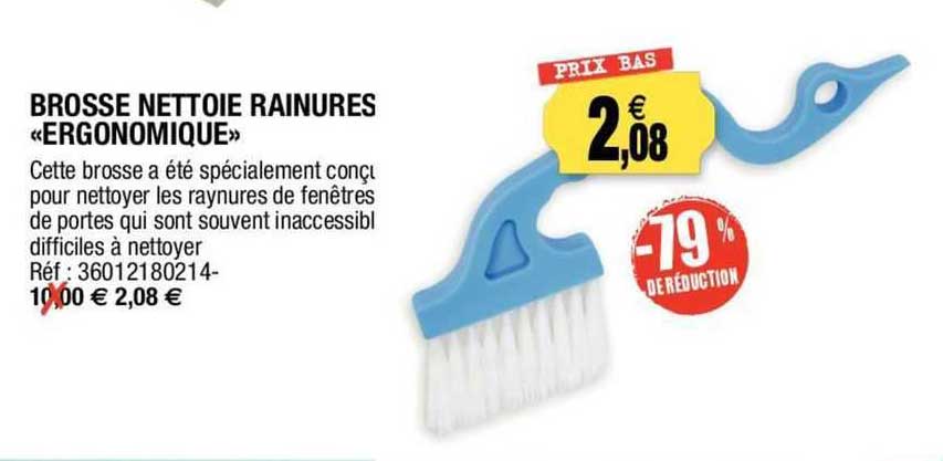 brosse nettoie rainurés «ergonomique»