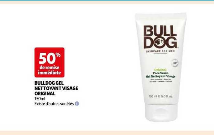 Bulldog Gel Nettoyant Visage Original