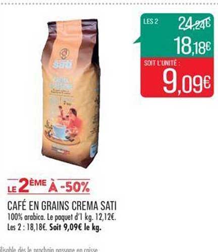 café en grains crema sati