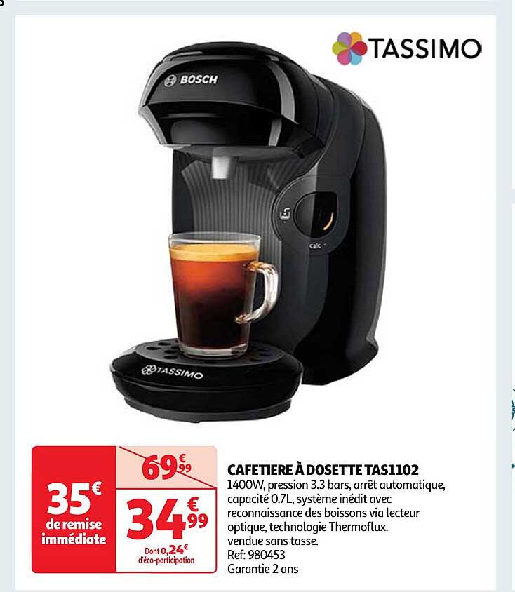 Cafetière à Dosette Tas1102 Tassimo