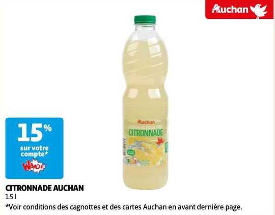 Citronnade Auchan