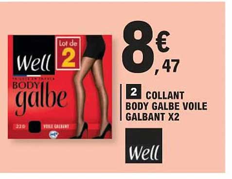 collant body galbe voile galbant x2 well