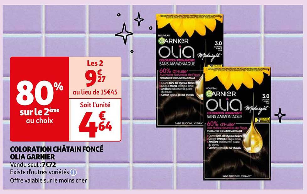 Coloration Châtain Foncé Olia Garnier