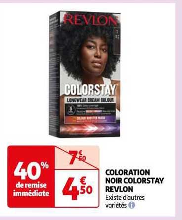 coloration noir colorstay revlon