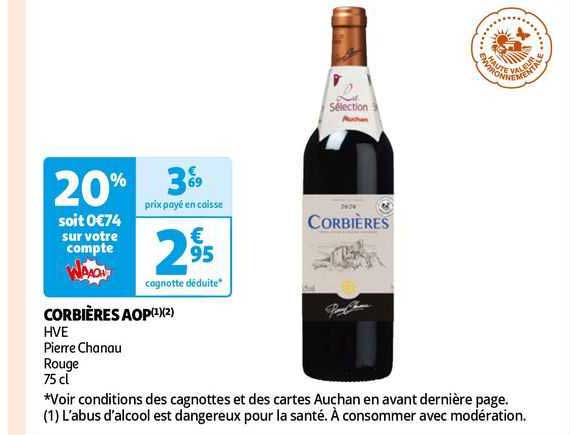 corbières aop hve pierre chanau rouge