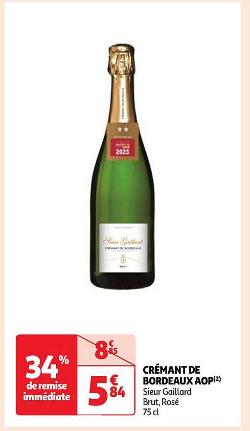 crémant de bordeaux aop sieur gaillard