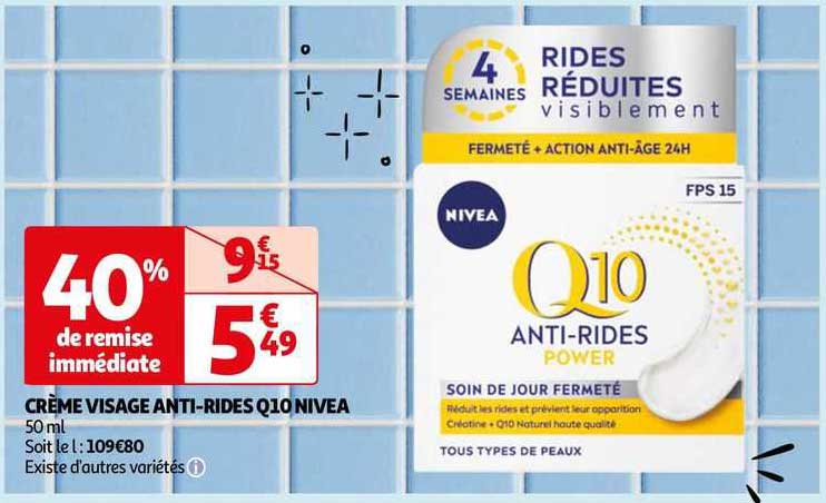 crème visage anti-rides q10 nivea