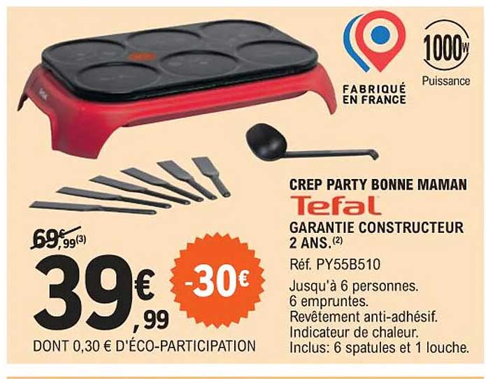 crep party bonne maman tefal