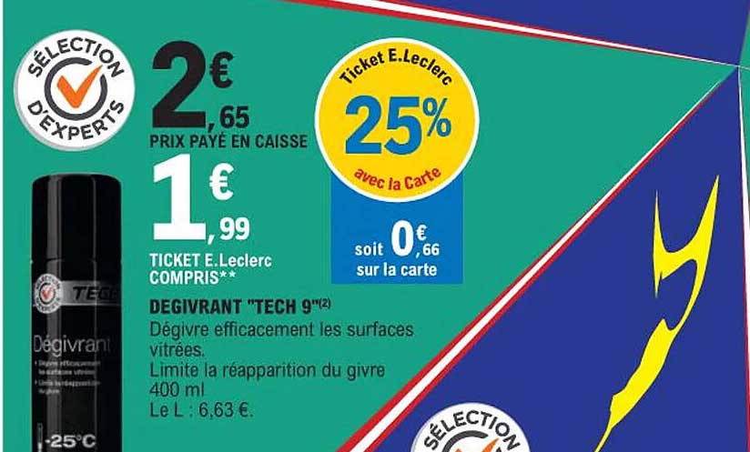 Dégivrant "tech 9"