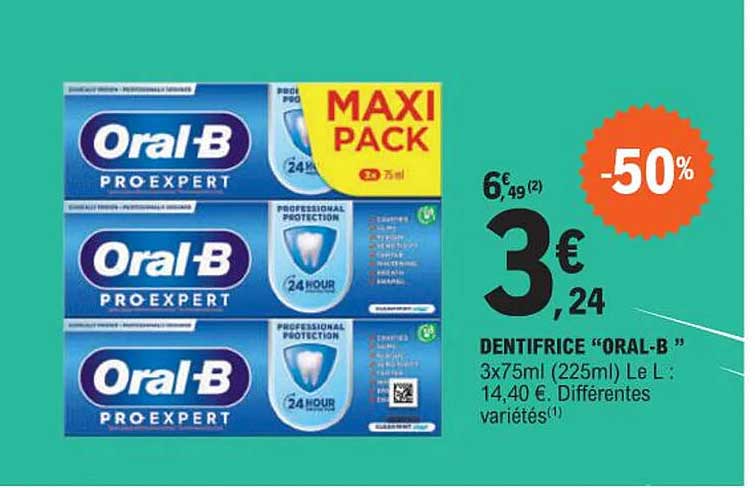 dentifrice "oral-b"