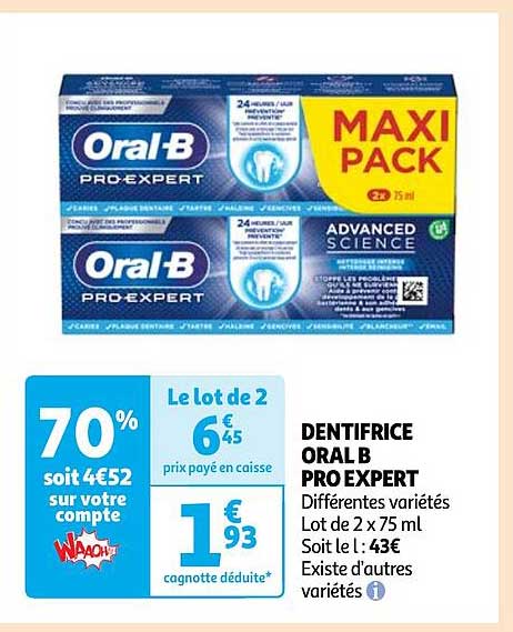 dentifrice oral-b pro expert