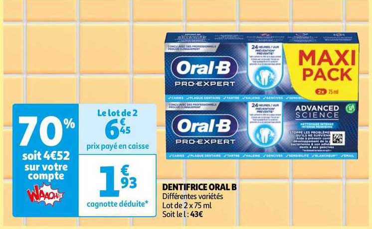 dentifrice oral-b